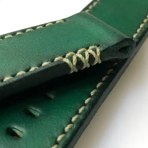 watch strap sanders custom patina purple tan 3x