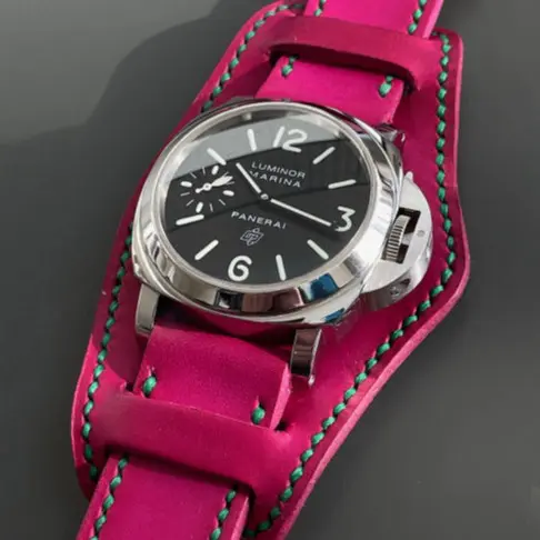 watch strap sanders custom patina bund rad pink