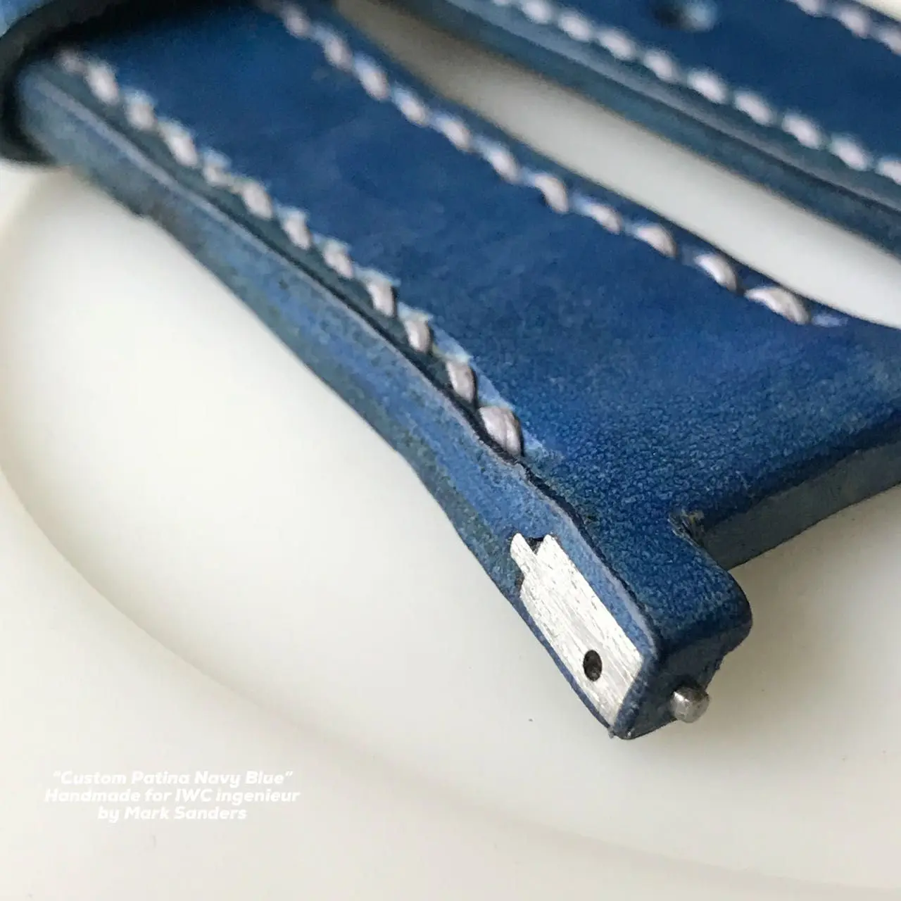 watch strap sanders custom patina iwc ingenieur special interface